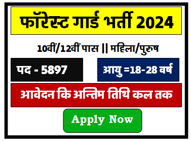 Forest Guard Vacancy 10वीं/12वीं पास के लिए सुनहरा मौका